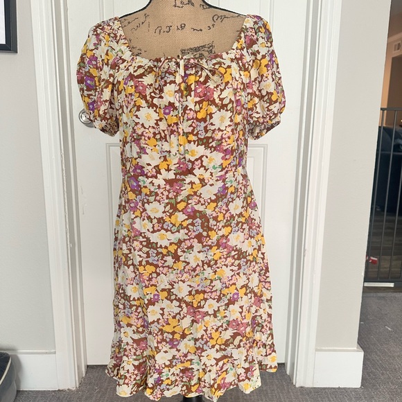 Sanctuary Yellow Floral Sundress  Maxi Dress Fresh Breeze Dress, Sunny Field - Picture 4 of 6